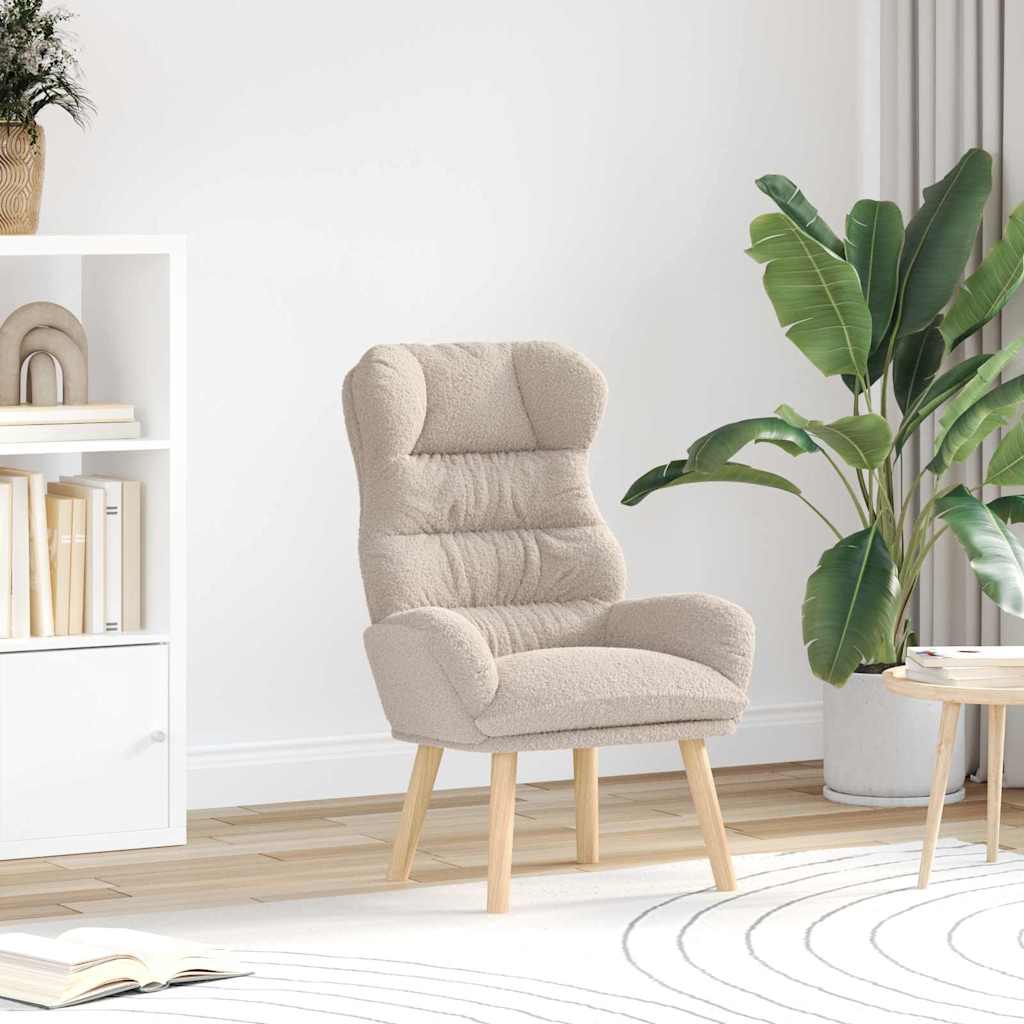 Fauteuil relaxant Gris clair 69 x 74 x 93 cm tissu - XIOS