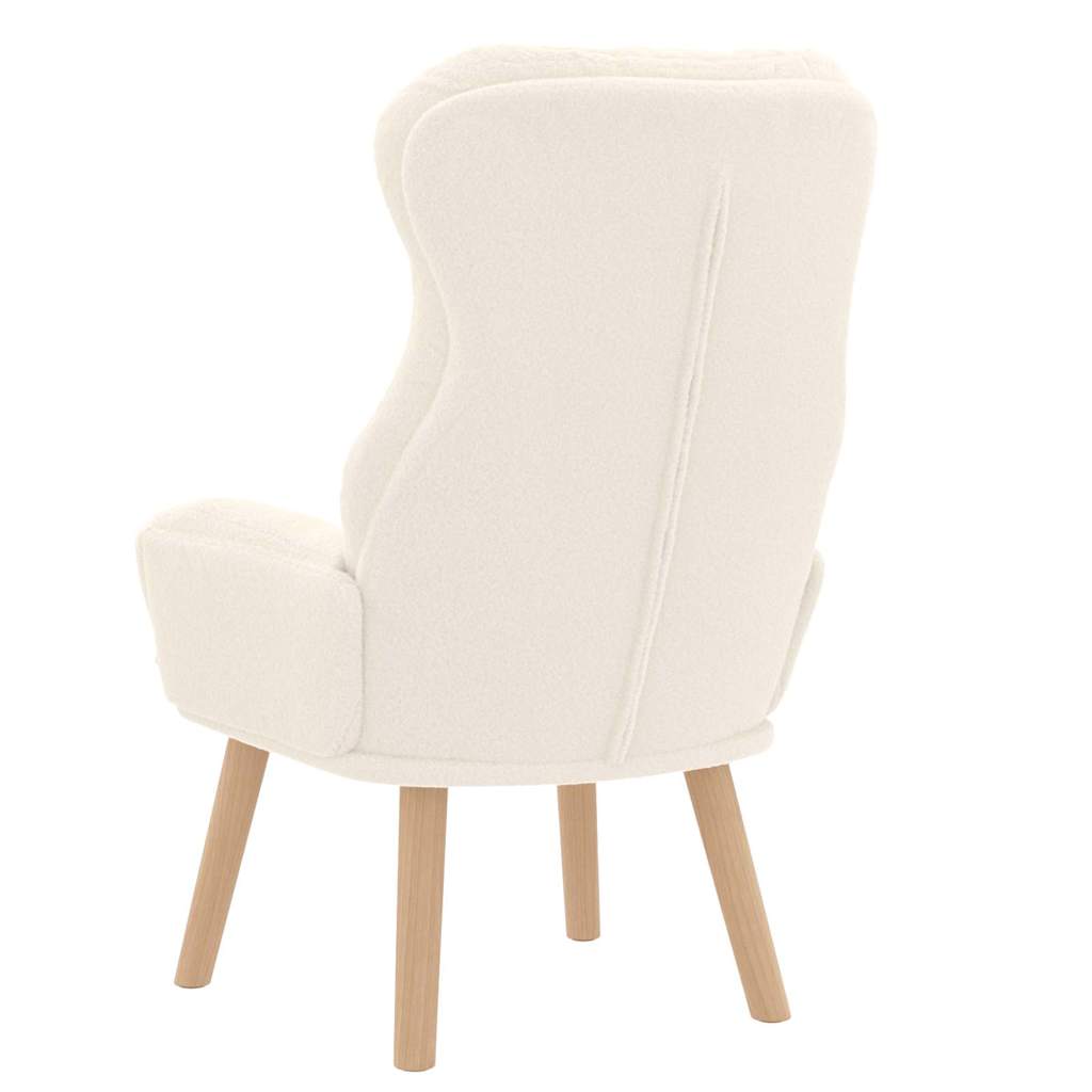 Fauteuil relaxant Crème 69 x 74 x 93 cm tissu - XIOS