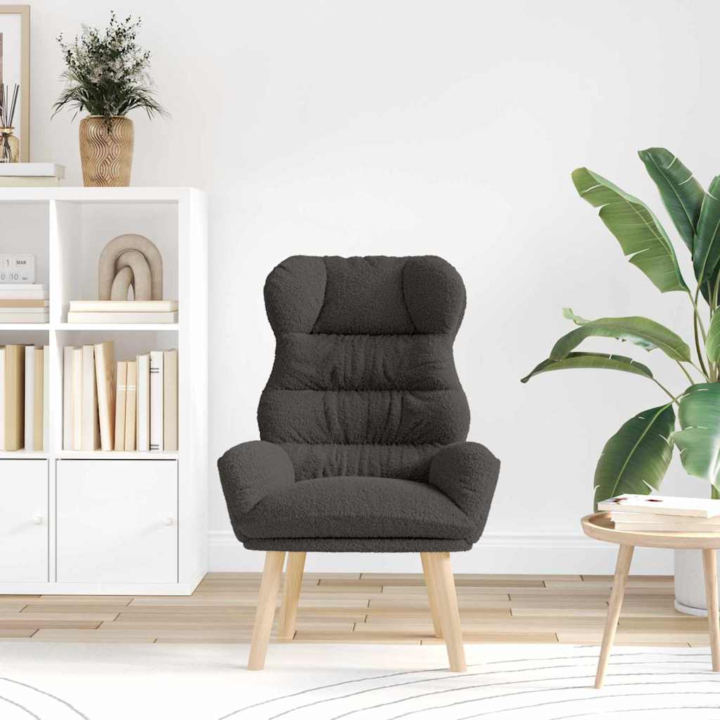Fauteuil relaxant Gris foncé 69 x 74 x 93 cm tissu - XIOS