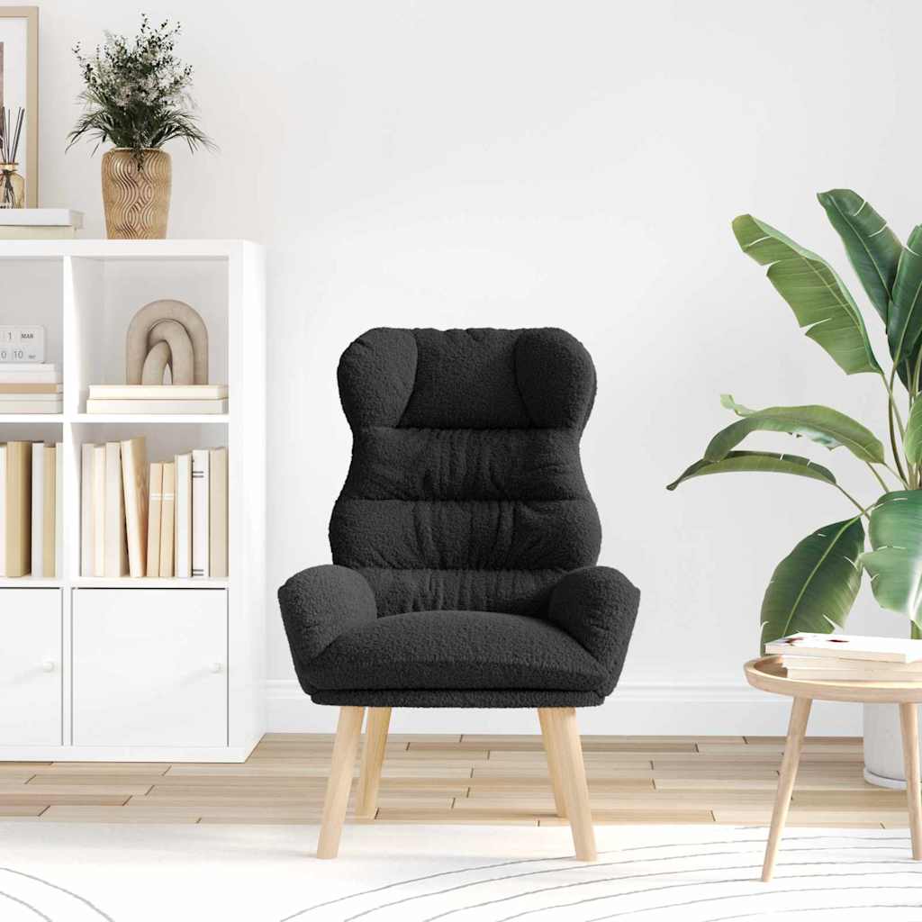 Fauteuil relaxant Noir 69 x 74 x 93 cm tissu - XIOS