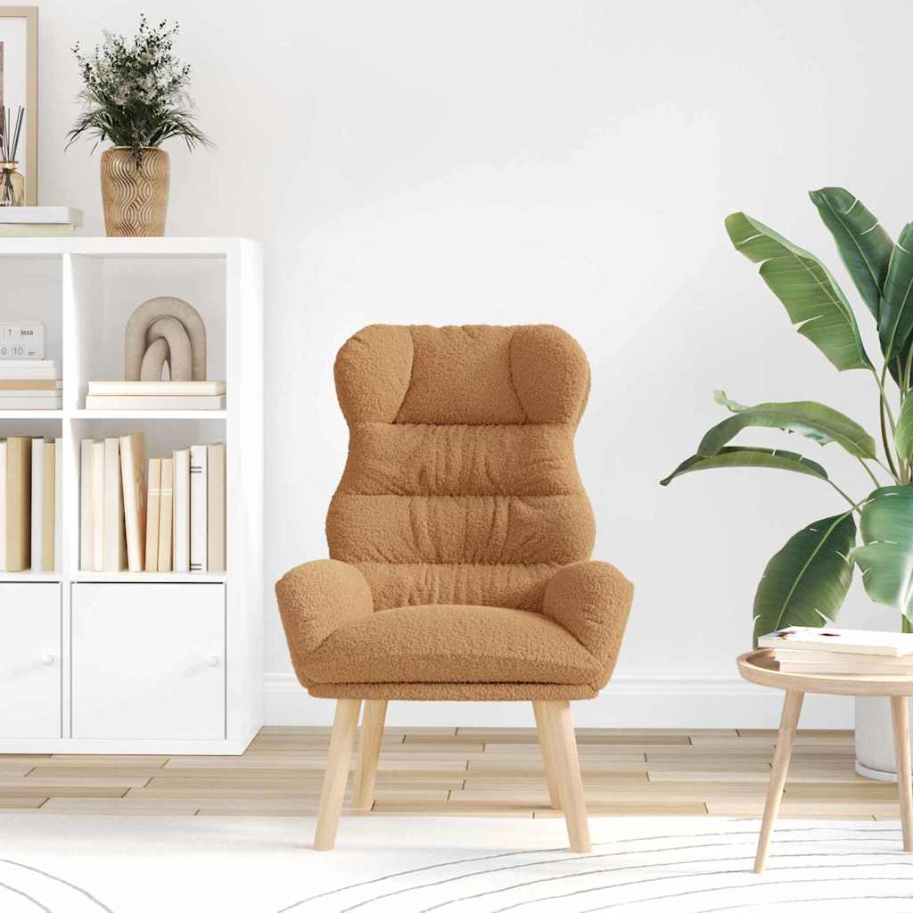 Fauteuil relaxant Beige 69 x 74 x 93 cm tissu - XIOS
