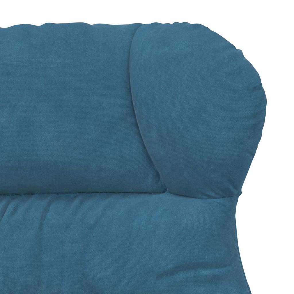 Fauteuil relaxant Bleu 69 x 74 x 93 cm Velours - XIOS