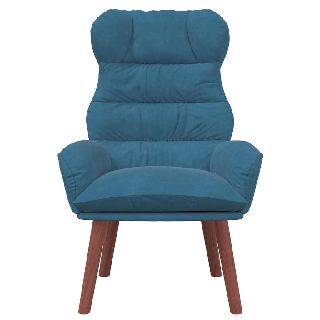 Fauteuil relaxant Bleu 69 x 74 x 93 cm Velours - XIOS