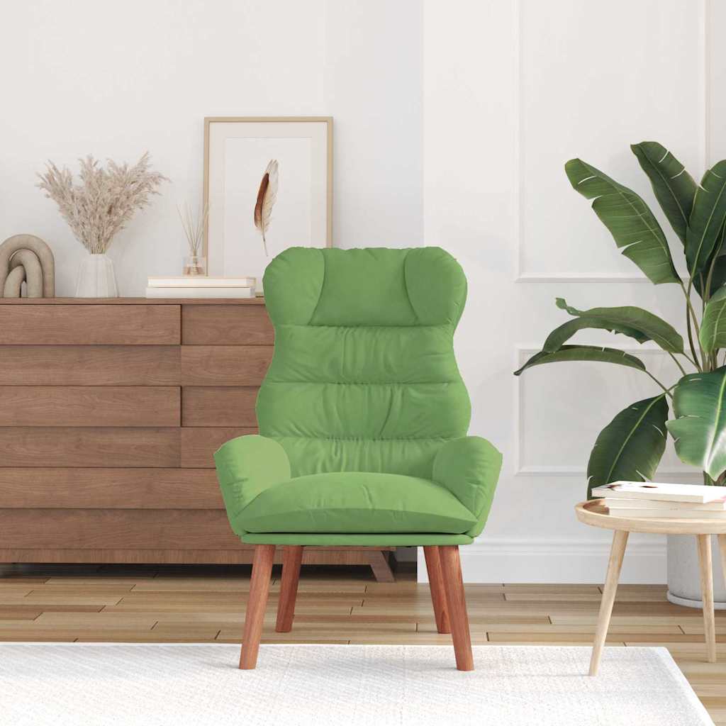 Fauteuil relaxant Vert clair 69 x 74 x 93 cm Velours - XIOS