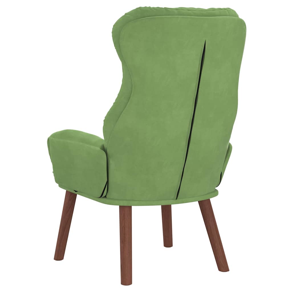 Fauteuil relaxant Vert clair 69 x 74 x 93 cm Velours - XIOS