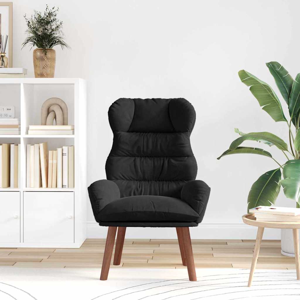 Fauteuil relaxant Noir 69 x 74 x 93 cm Velours - XIOS