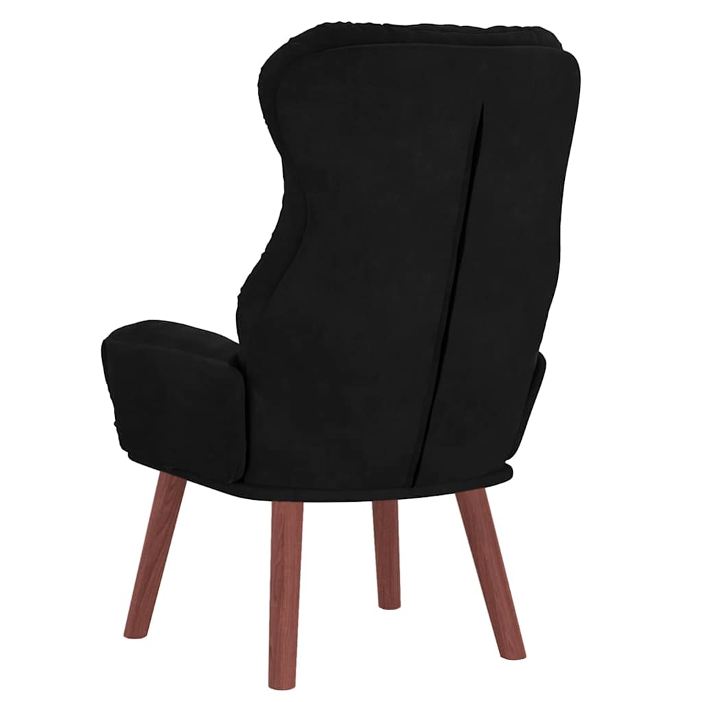 Fauteuil relaxant Noir 69 x 74 x 93 cm Velours - XIOS
