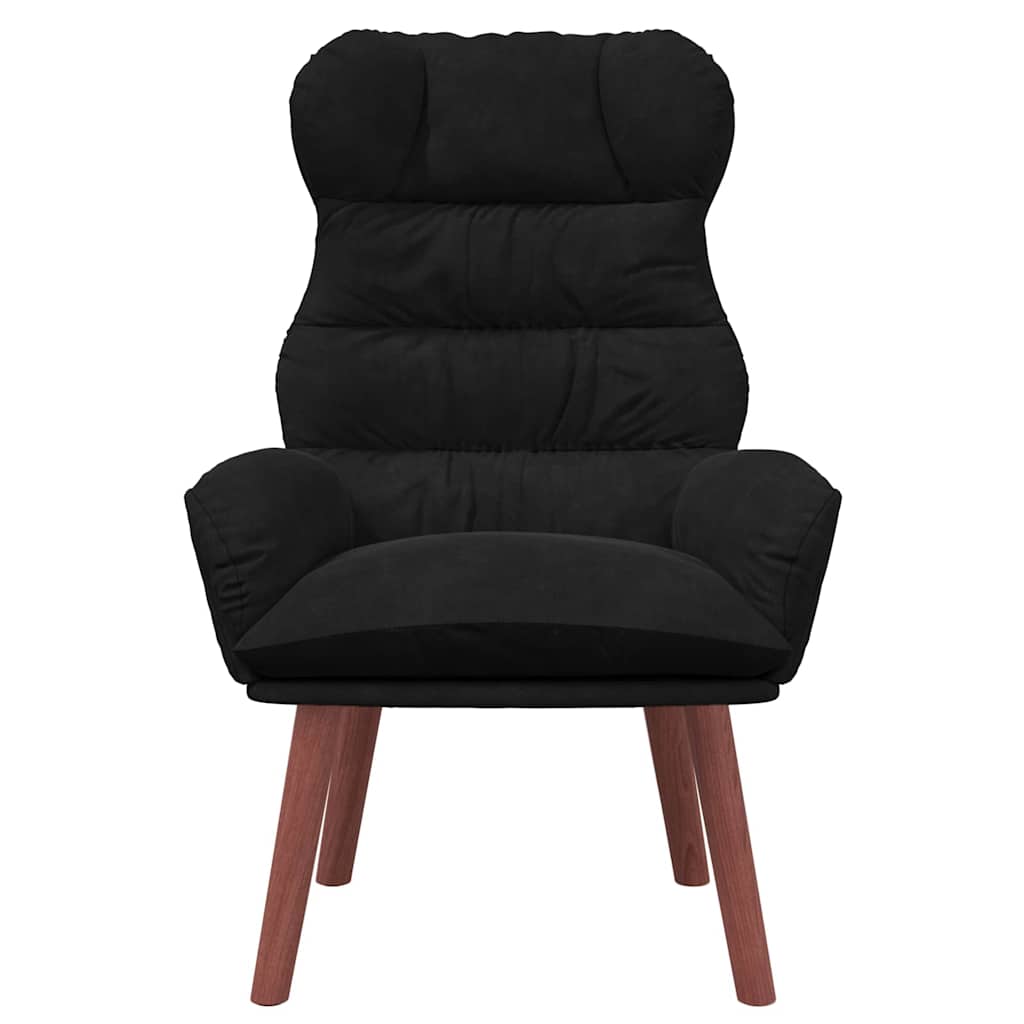 Fauteuil relaxant Noir 69 x 74 x 93 cm Velours - XIOS