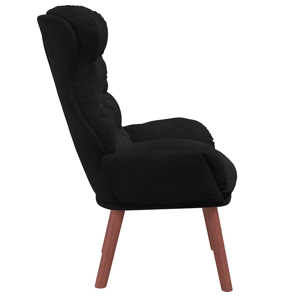 Fauteuil relaxant Noir 69 x 74 x 93 cm Velours - XIOS