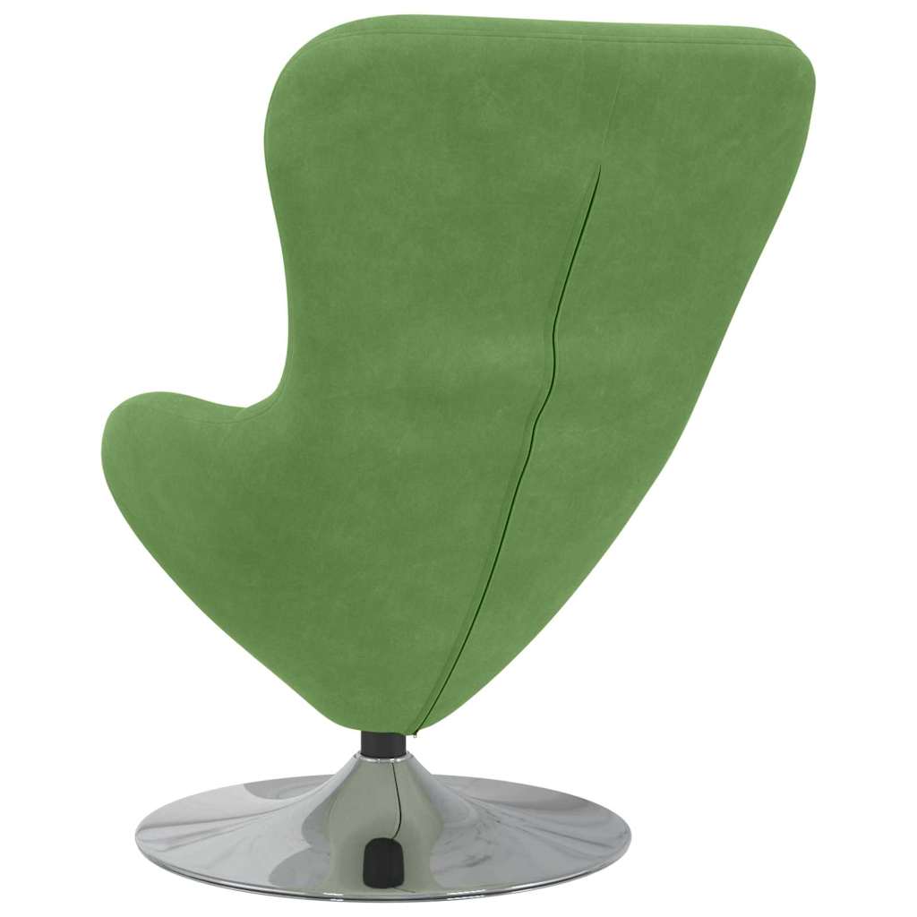 Fauteuil œuf Vert clair 63 x 73 x 90 cm Velours - XIOS