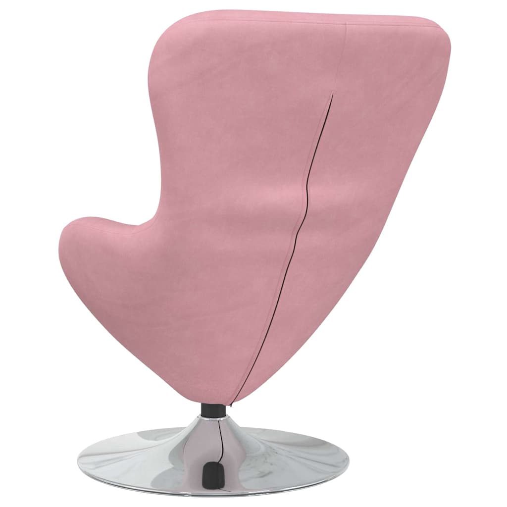 Fauteuil œuf Rose 63 x 73 x 90 cm Velours - XIOS