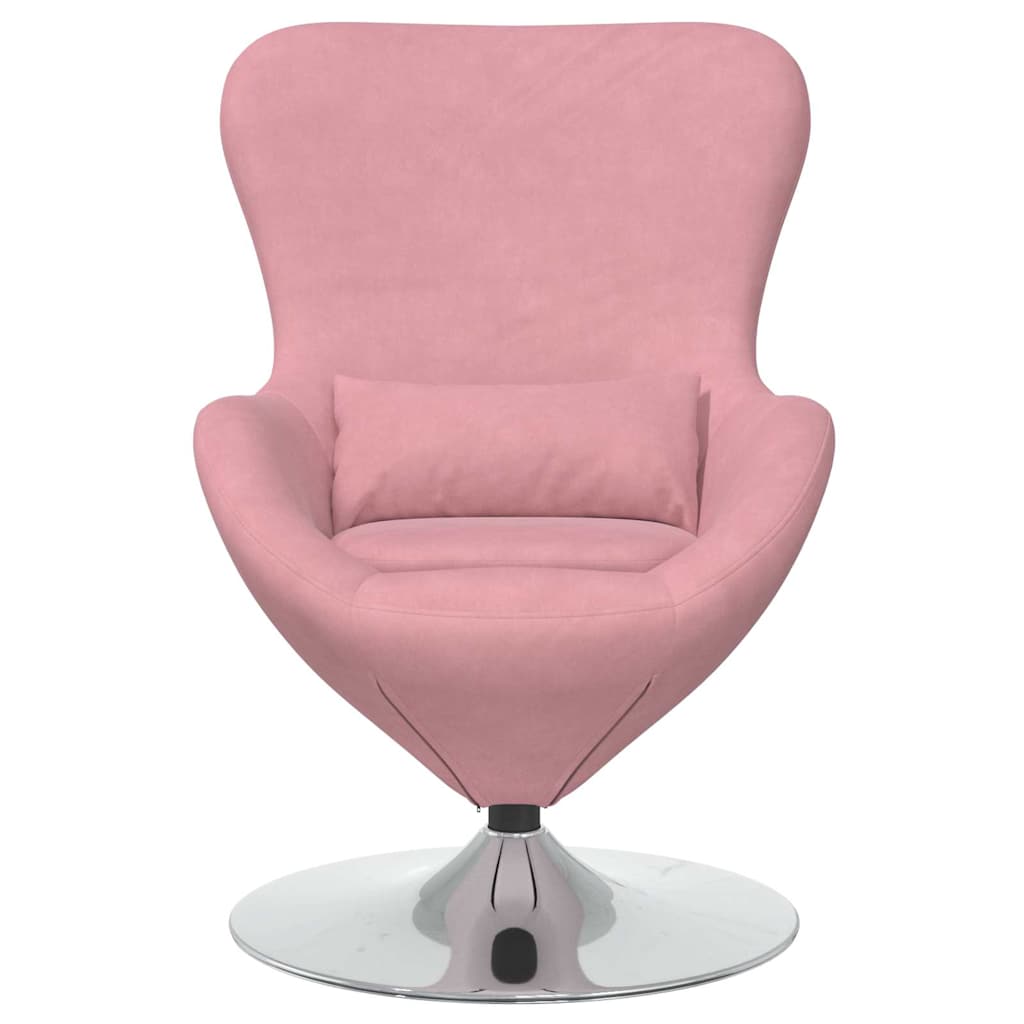 Fauteuil œuf Rose 63 x 73 x 90 cm Velours - XIOS