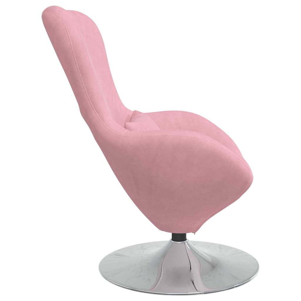 Fauteuil œuf Rose 63 x 73 x 90 cm Velours - XIOS