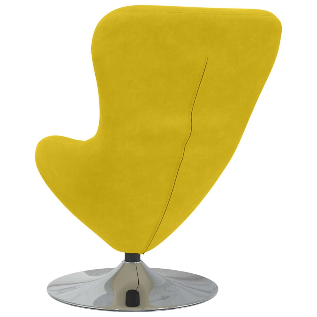 Fauteuil œuf Jaune 63 x 73 x 90 cm Velours - XIOS