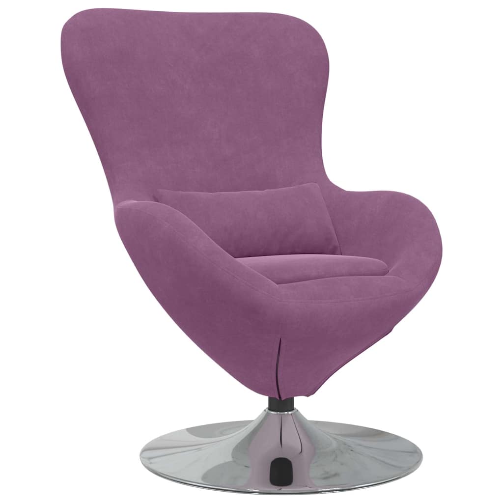 Fauteuil œuf Violet 63 x 73 x 90 cm Velours - XIOS