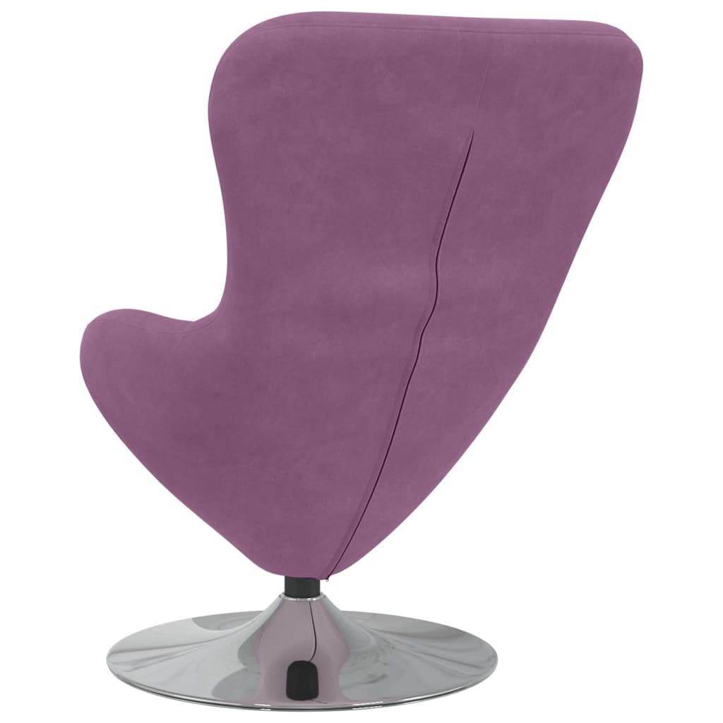 Fauteuil œuf Violet 63 x 73 x 90 cm Velours - XIOS