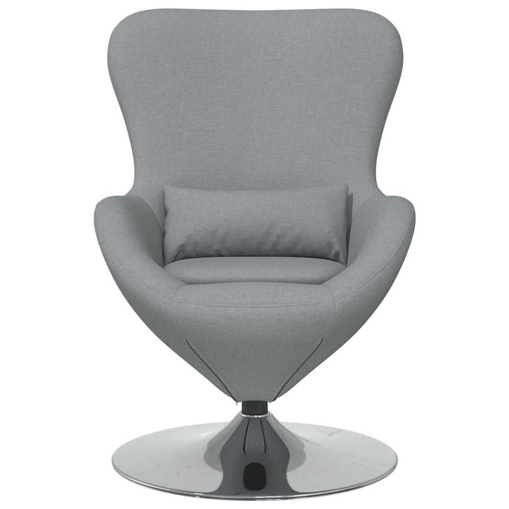 Fauteuil œuf Gris clair 63 x 73 x 90 cm tissu - XIOS