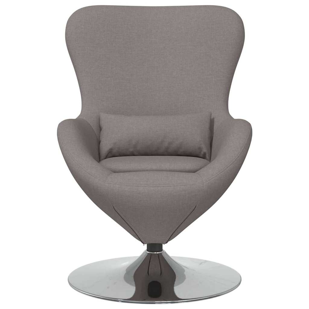 Fauteuil œuf Taupe 63 x 73 x 90 cm tissu - XIOS