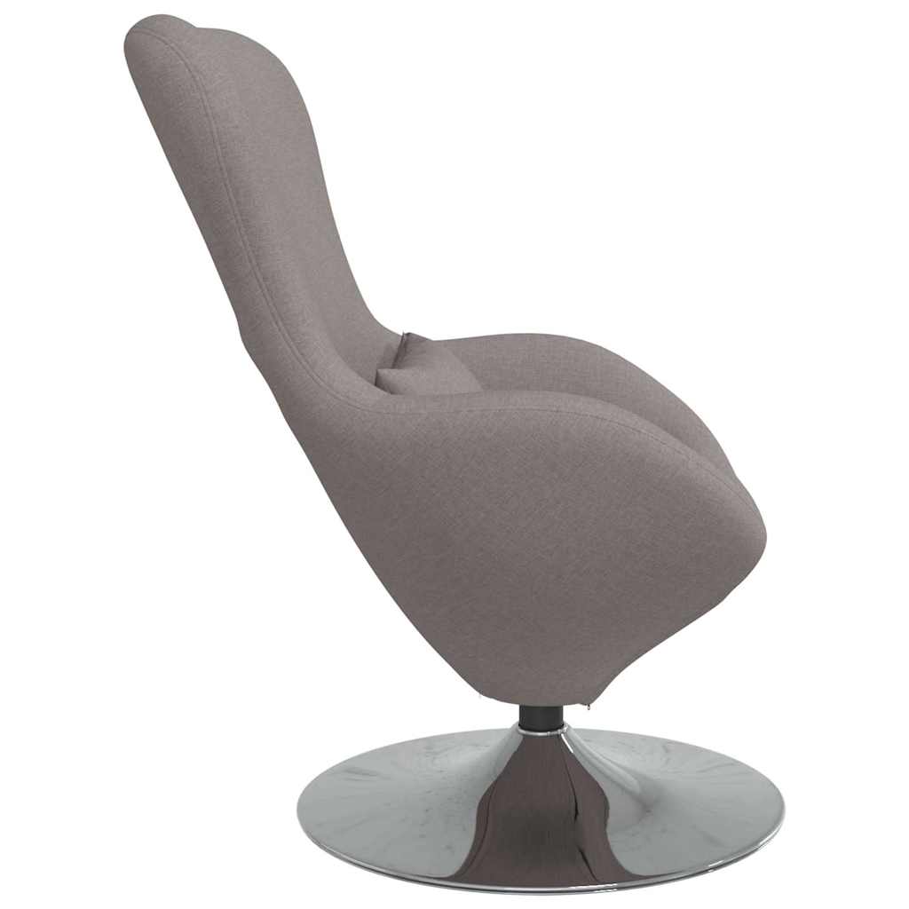 Fauteuil œuf Taupe 63 x 73 x 90 cm tissu - XIOS