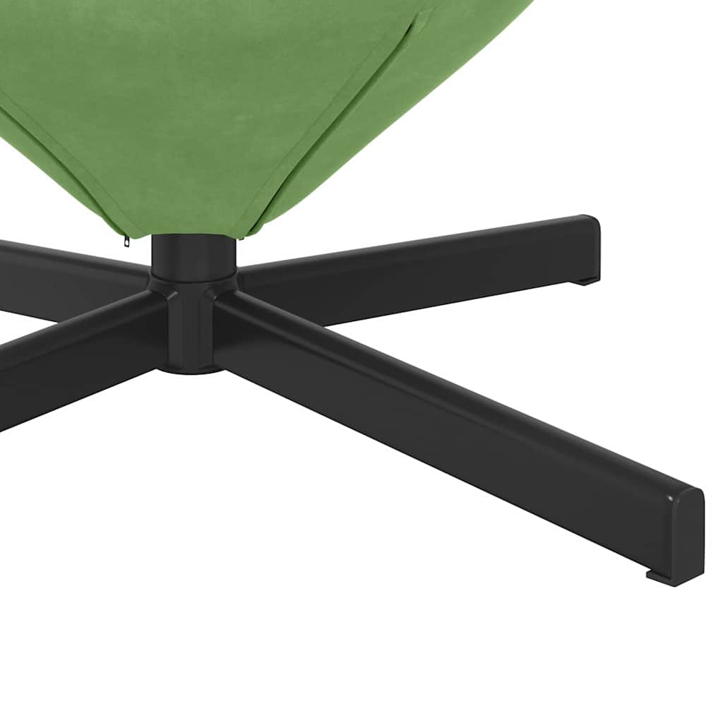 Fauteuil œuf Vert clair 63 x 73 x 90 cm Velours - XIOS