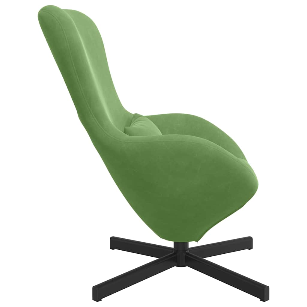 Fauteuil œuf Vert clair 63 x 73 x 90 cm Velours - XIOS