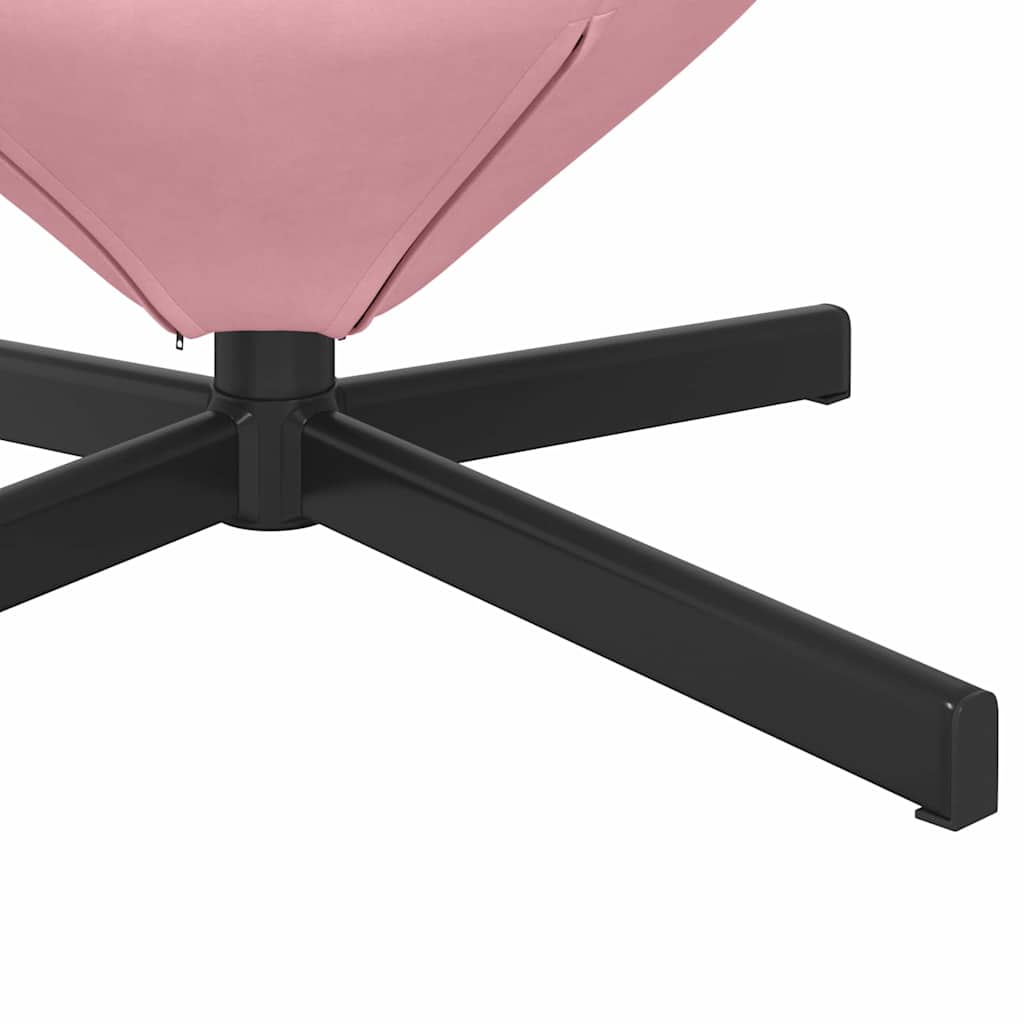 Fauteuil œuf Rose 63 x 73 x 90 cm Velours - XIOS