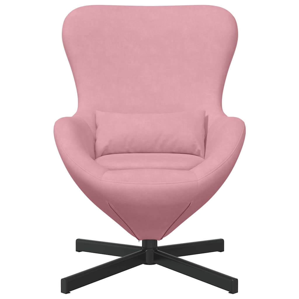 Fauteuil œuf Rose 63 x 73 x 90 cm Velours - XIOS