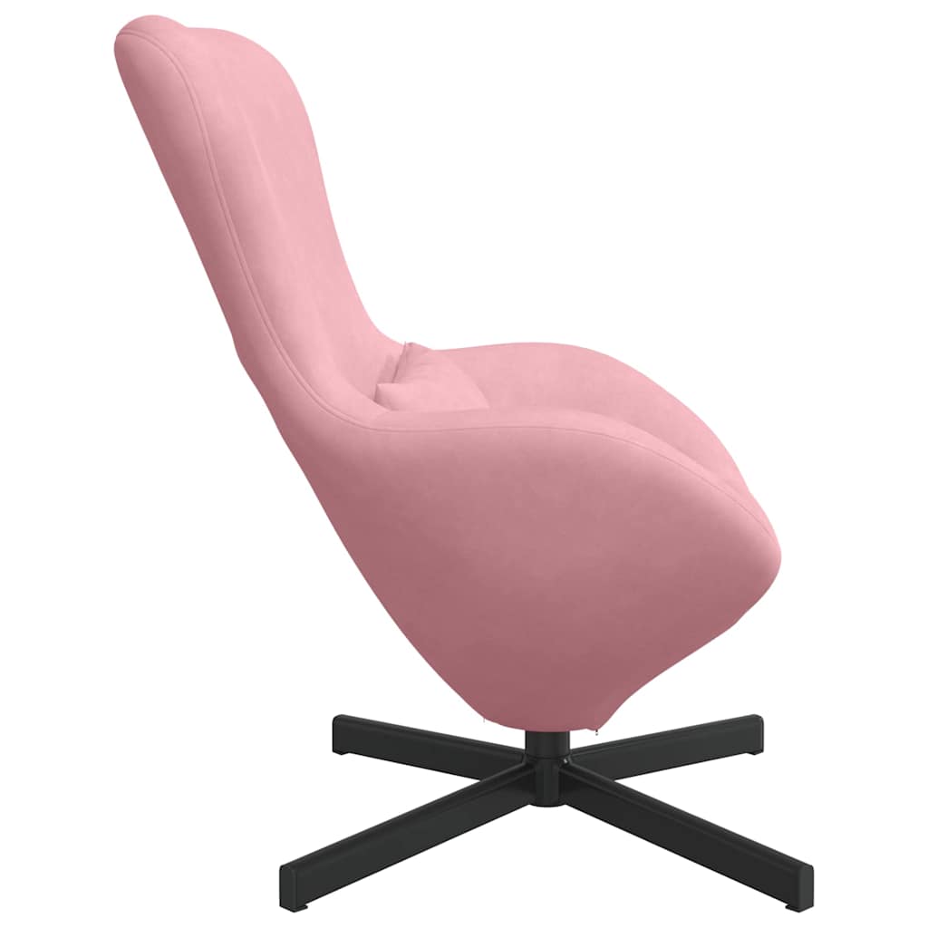 Fauteuil œuf Rose 63 x 73 x 90 cm Velours - XIOS