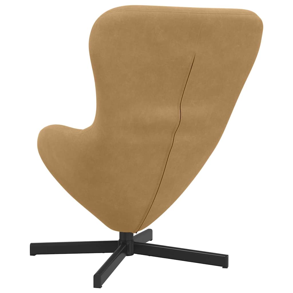 Fauteuil œuf Marron 63 x 73 x 90 cm Velours - XIOS