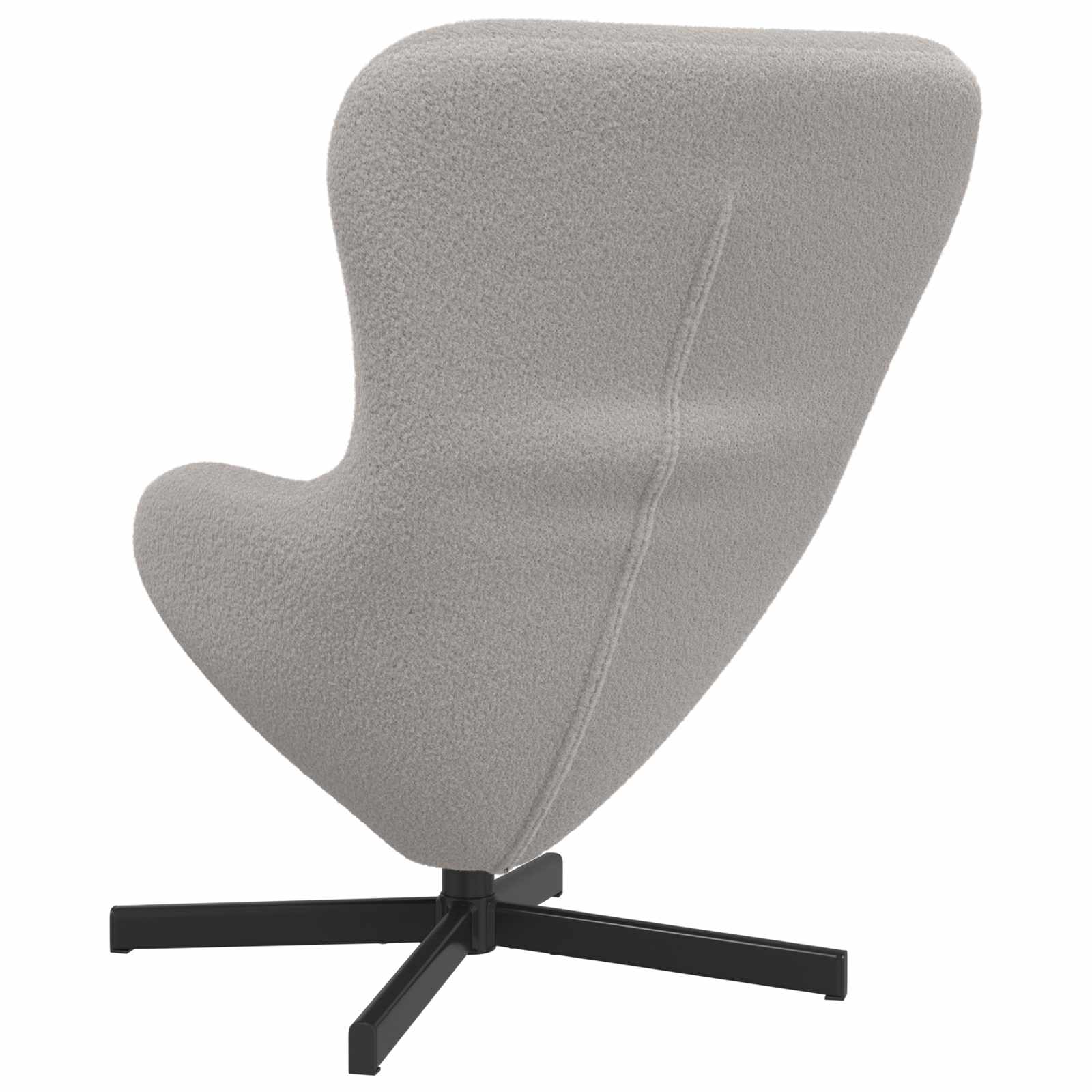 Fauteuil œuf Gris clair 63 x 73 x 90 cm tissu - XIOS