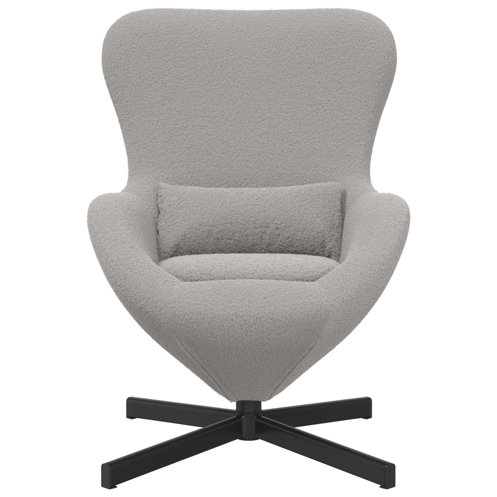Fauteuil œuf Gris clair 63 x 73 x 90 cm tissu - XIOS