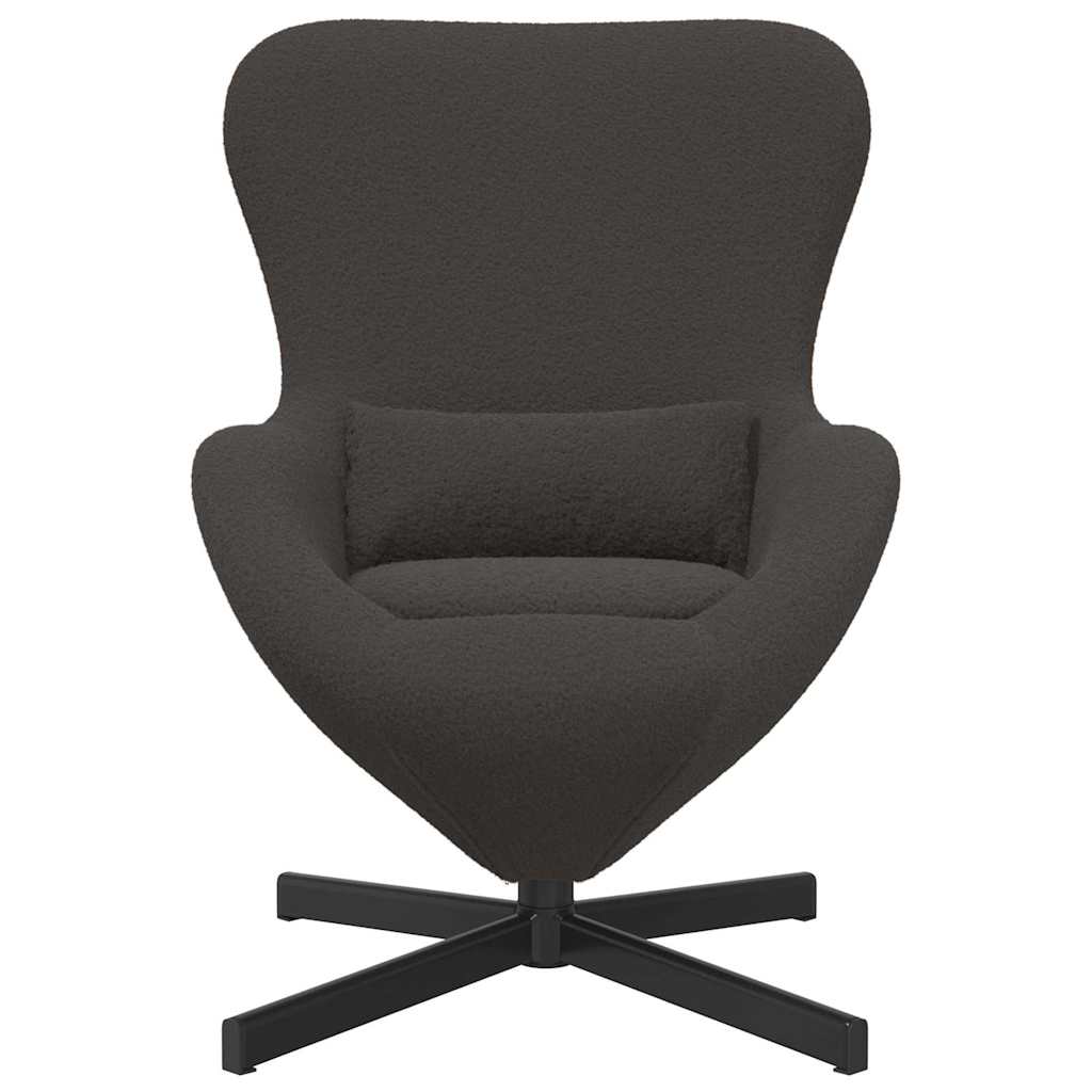 Fauteuil œuf Gris foncé 63 x 73 x 90 cm tissu - XIOS