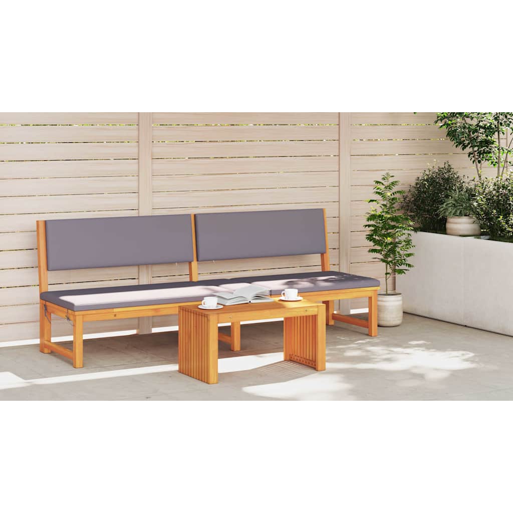 Table basse Marron 70 x 35 x 35 cm Bois d'acacia massif - XIOS