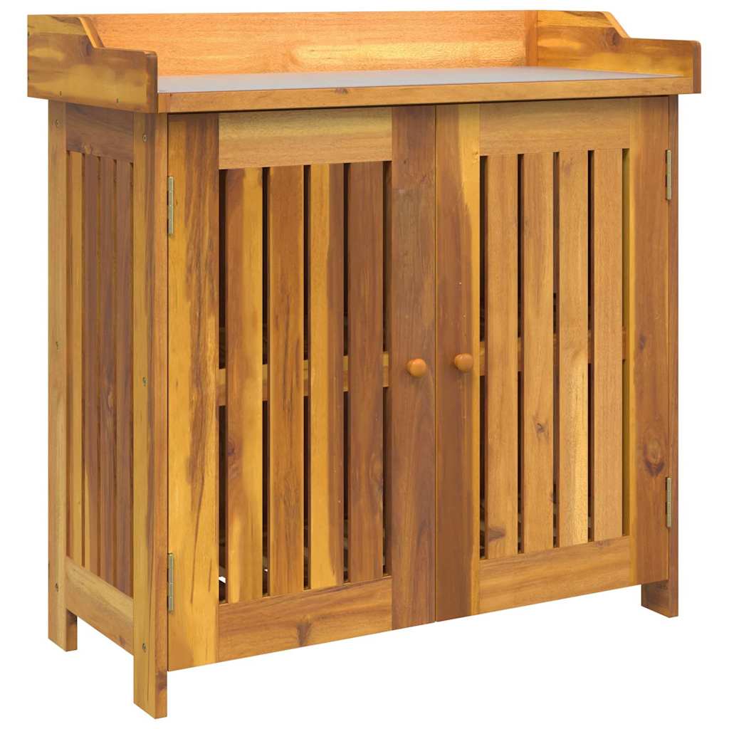 Armoire de jardin avec stockage Marron 78 x 36.5 x 78cm - XIOS