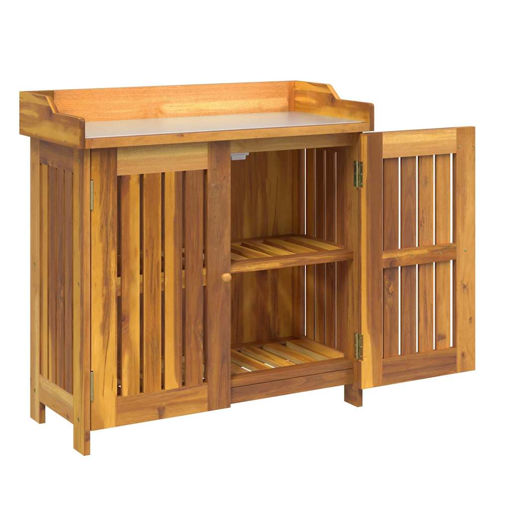 Armoire de jardin avec stockage Marron 78 x 36.5 x 78cm - XIOS