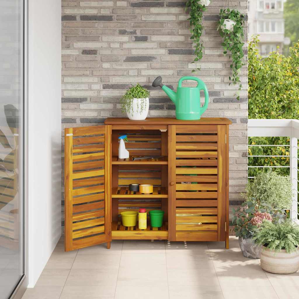 Armoire de jardin avec stockage Marron 90 x 40 x 90 cm - XIOS