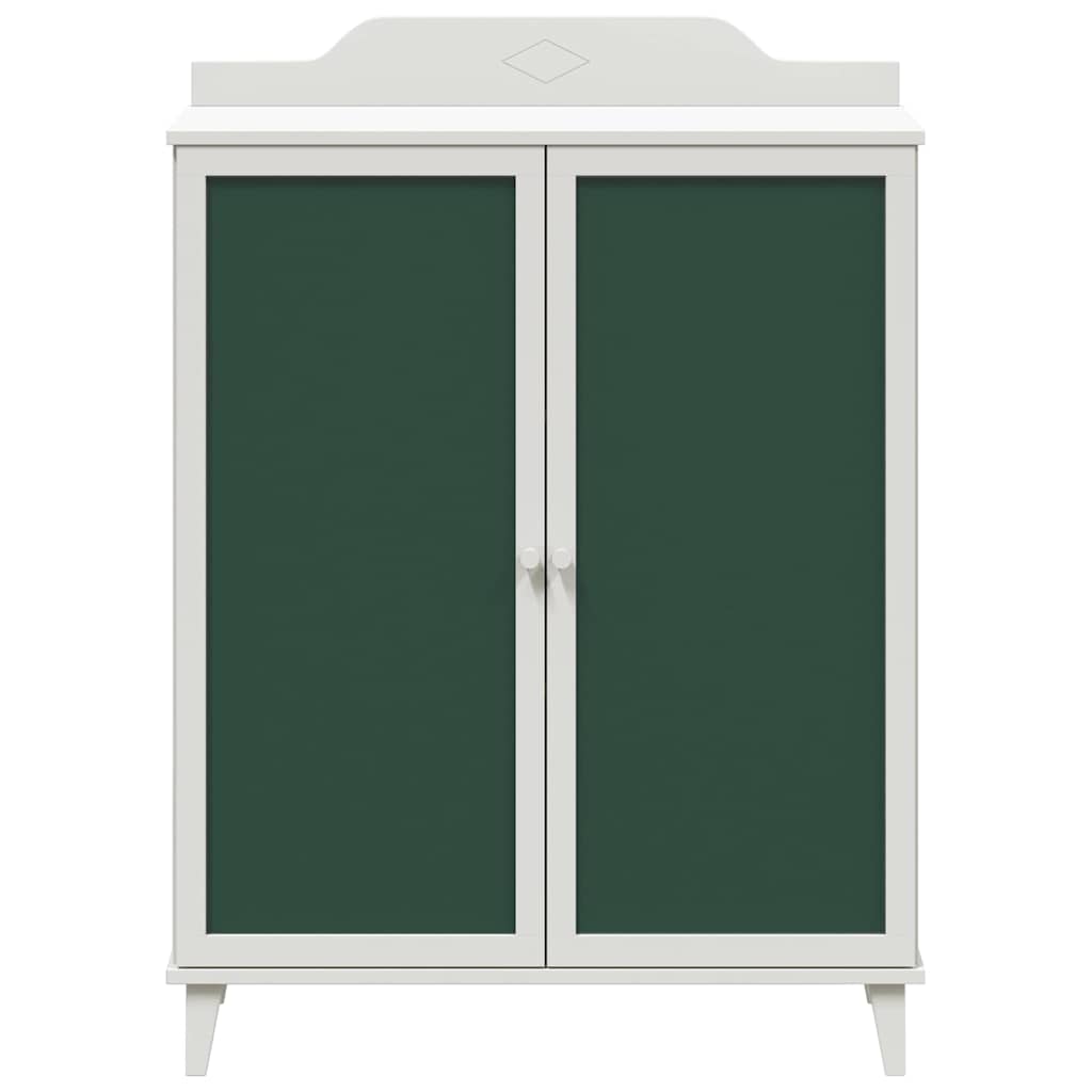 Cabinet avec deux portes et façade en tableau noir ROROS Blanc - XIOS
