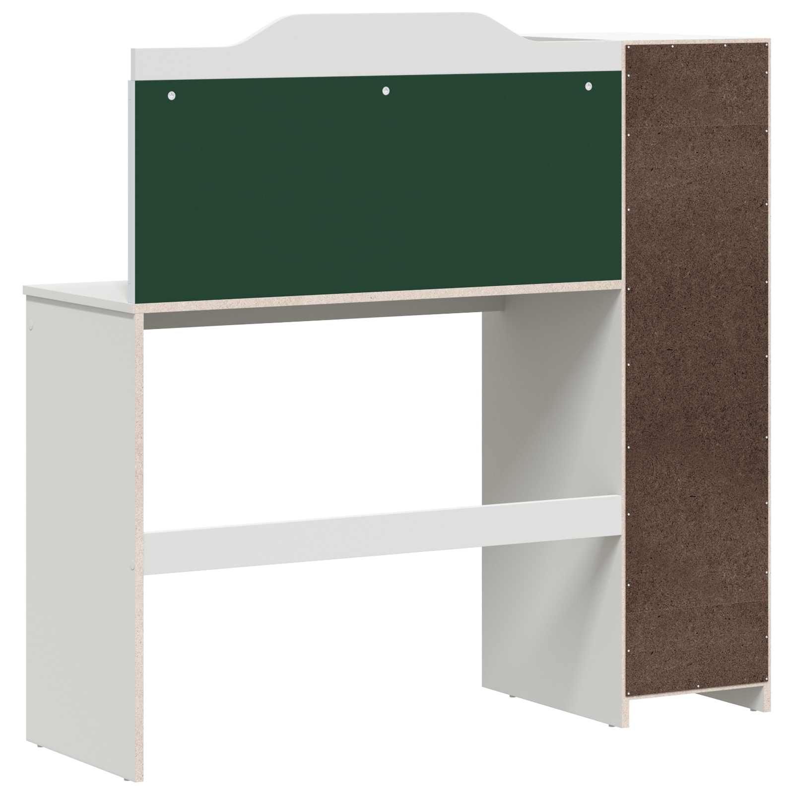 Bureau avec rangement ouvert et tableau noir ROROS Blanc - XIOS