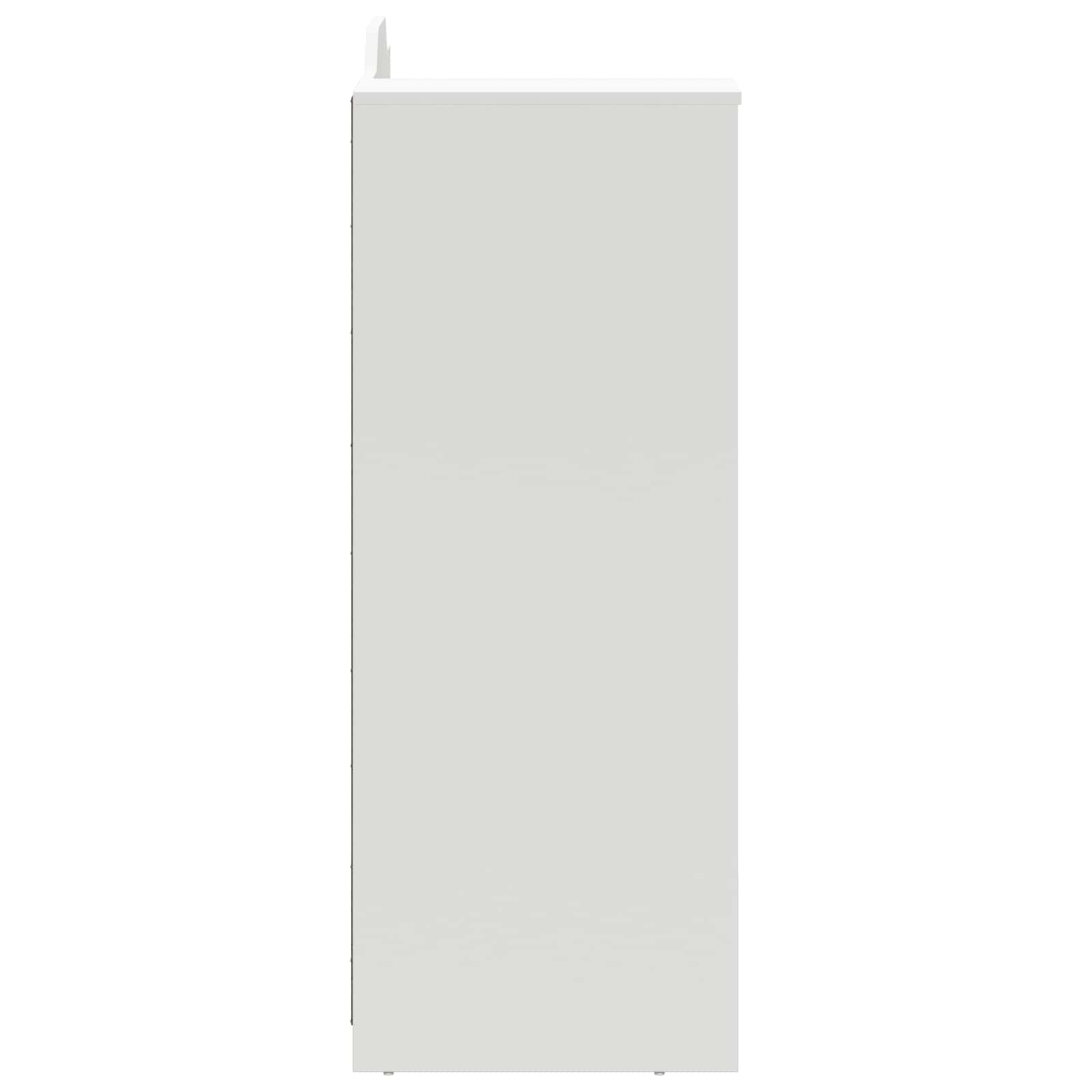 Bureau avec rangement ouvert et tableau noir ROROS Blanc - XIOS