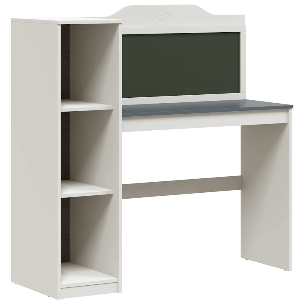 Bureau tableau noir Blanc et Gris 120 x 45 x 118,5 cm - XIOS