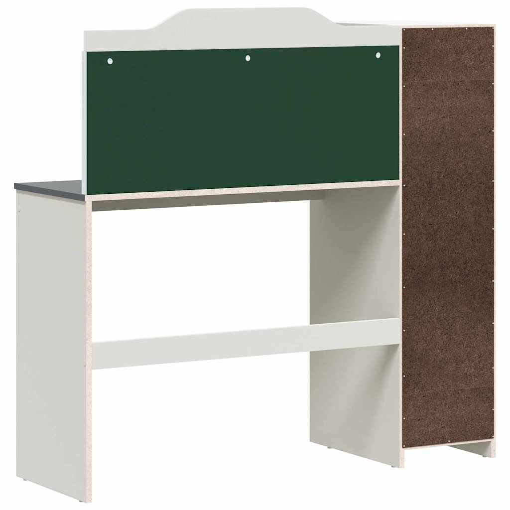 Bureau tableau noir Blanc et Gris 120 x 45 x 118,5 cm - XIOS