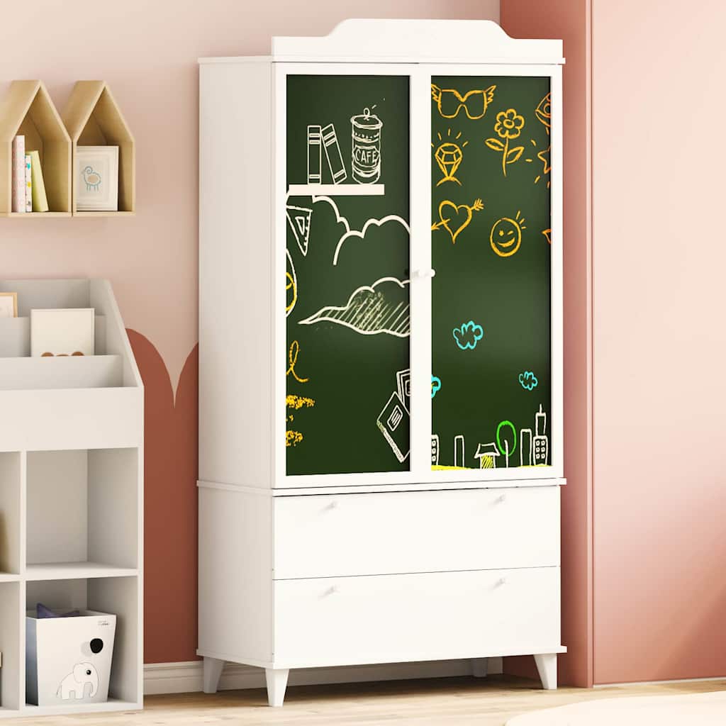 Armoire Tableau Noir avec tiroir Blanc Bois d'ingénierie - XIOS