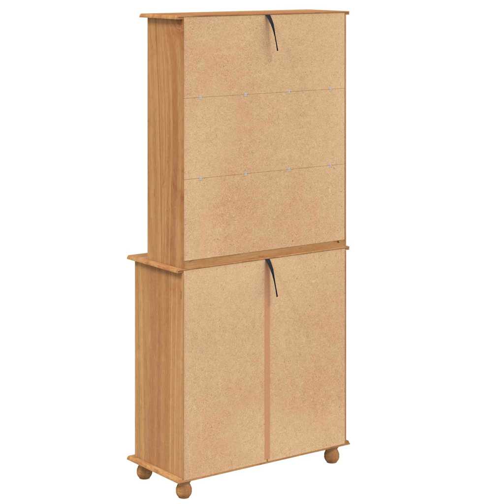 Hutch ASKIM Marron 91 x 40 x 200,5 cm Bois de pin massif - XIOS