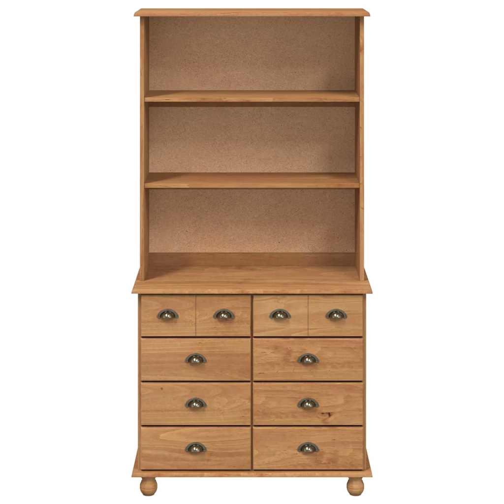 Hutch ASKIM marron miel 91 x 40 x 184 cm Bois de pin massif - XIOS