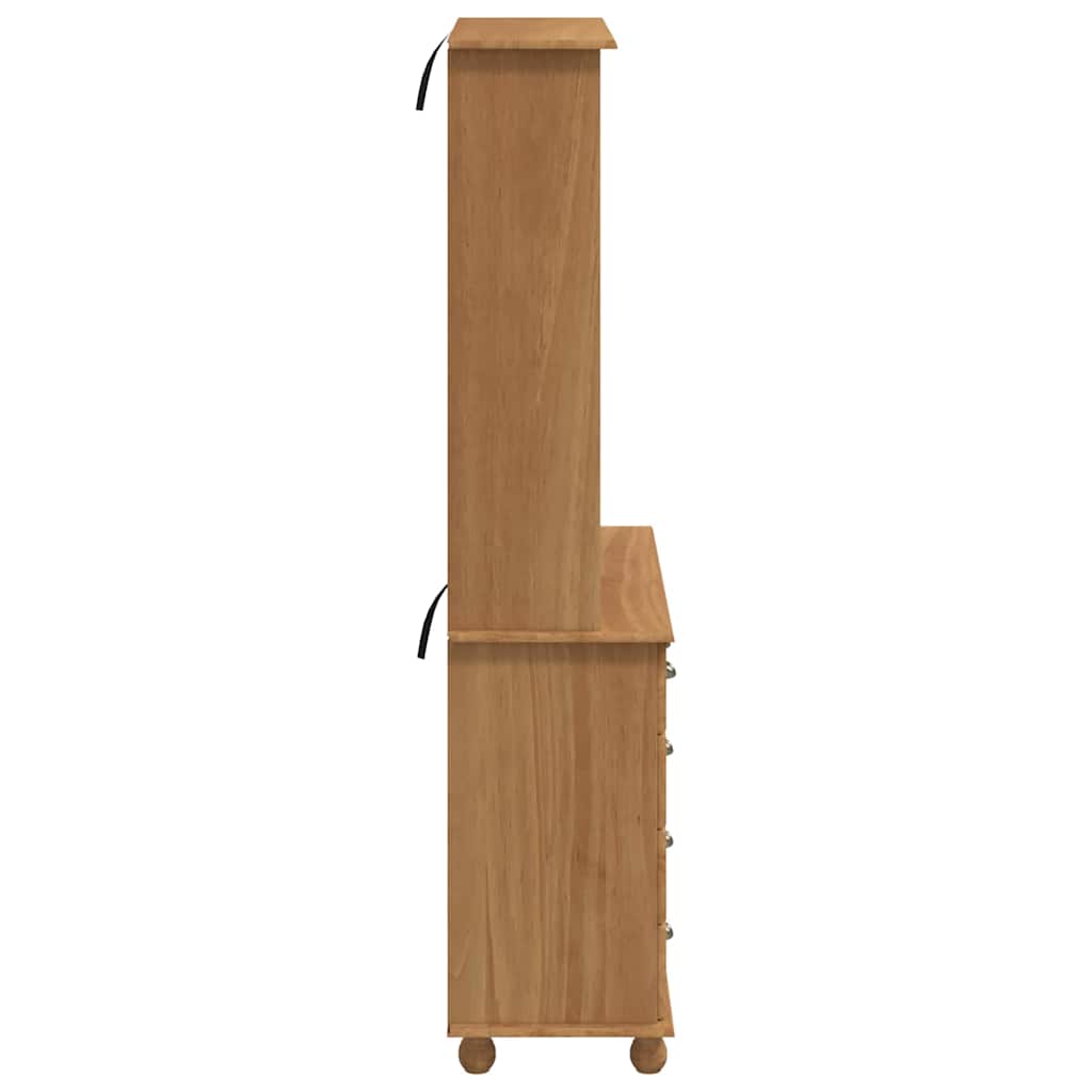 Hutch ASKIM marron miel 91 x 40 x 184 cm Bois de pin massif - XIOS