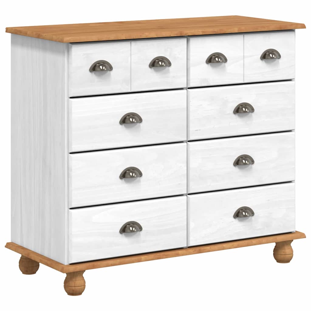 Hutch ASKIM Blanc 91 x 40 x 184 cm Bois de pin massif - XIOS