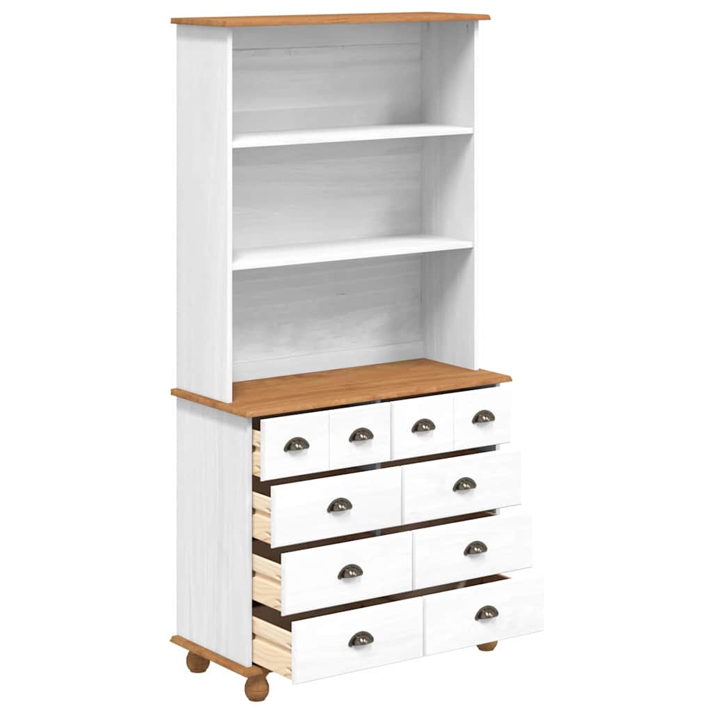Hutch ASKIM Blanc 91 x 40 x 184 cm Bois de pin massif - XIOS