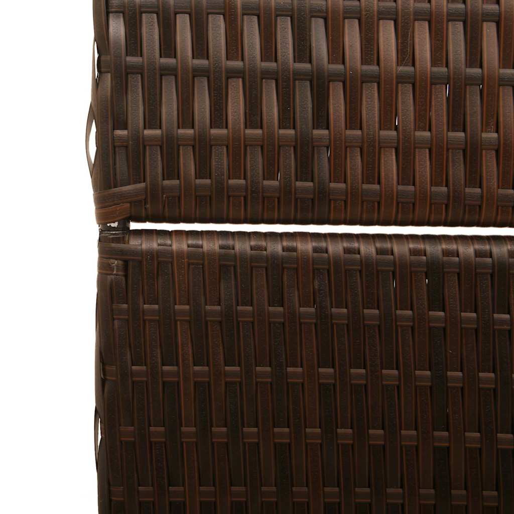 Classeur vidaXL 3 Panneaux Pliable Marron 146x180 cm Poly Rattan XIOS