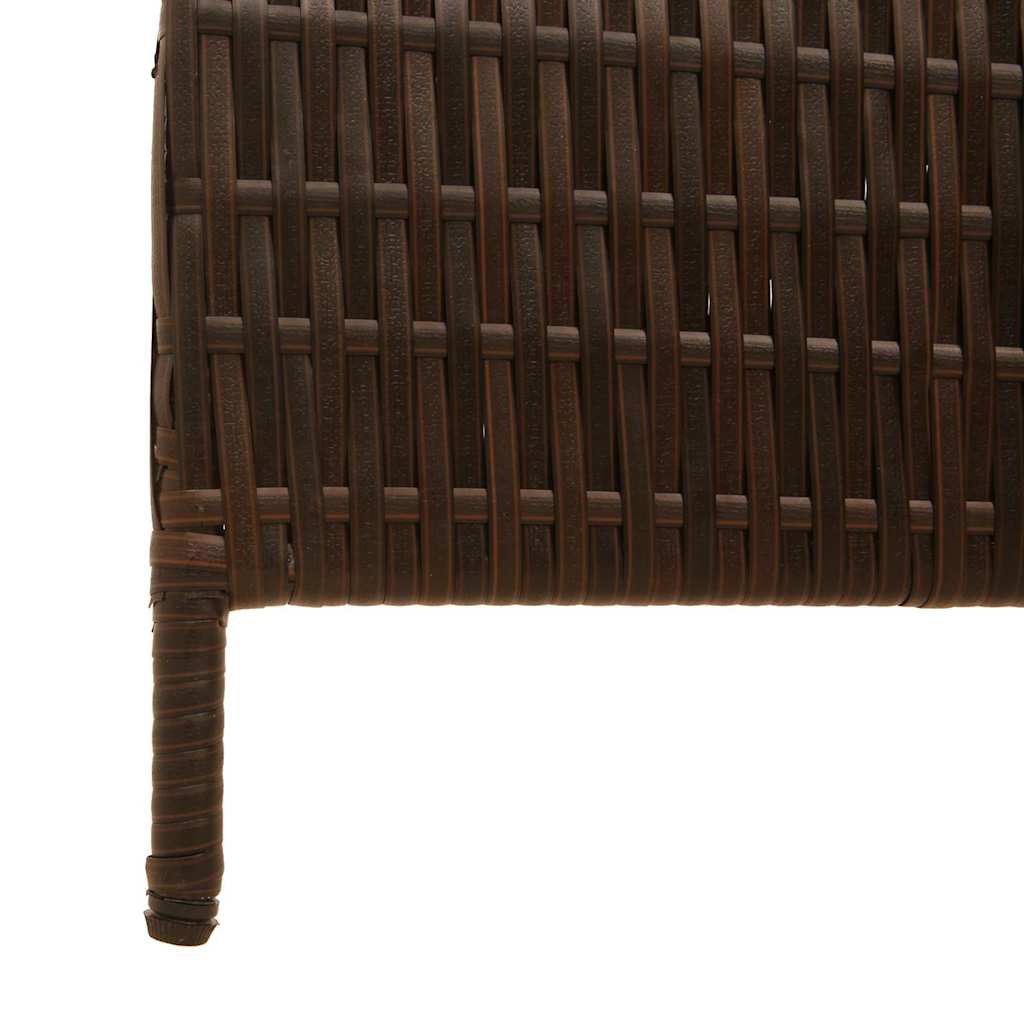 Classeur vidaXL 3 Panneaux Pliable Marron 146x180 cm Poly Rattan XIOS