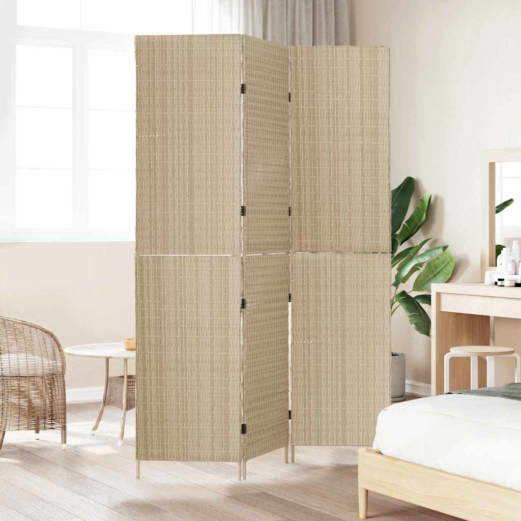 Paravent Beige 147 x 180 cm polyrotin - XIOS